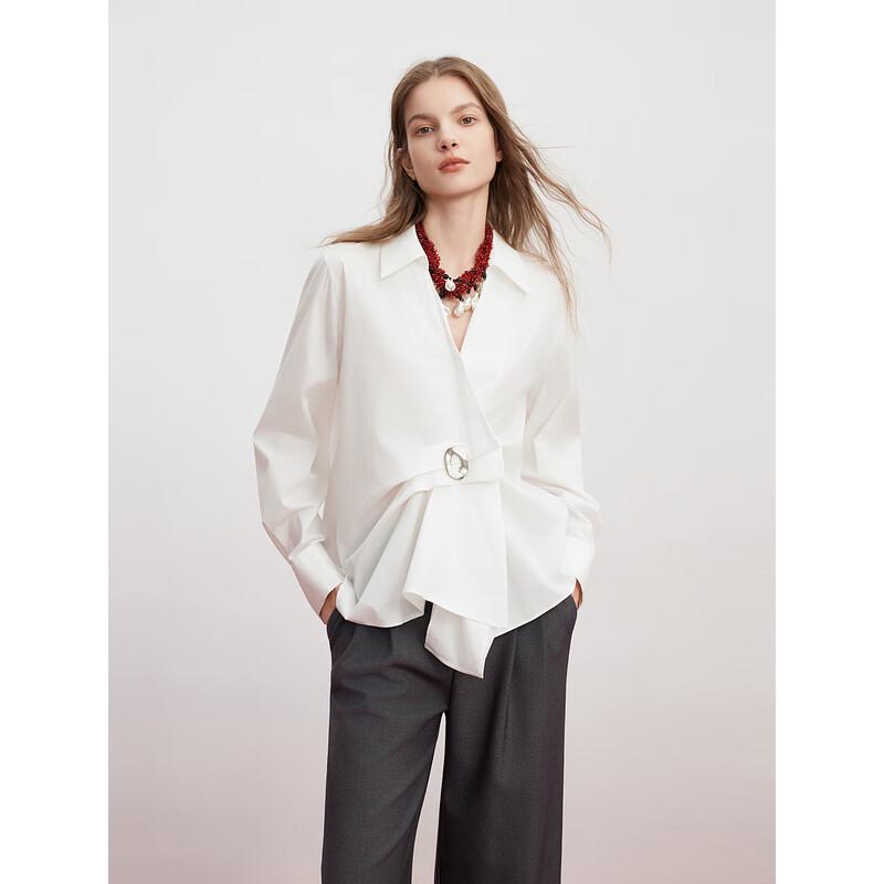 ELLE White Agate River V-Neck Blouse