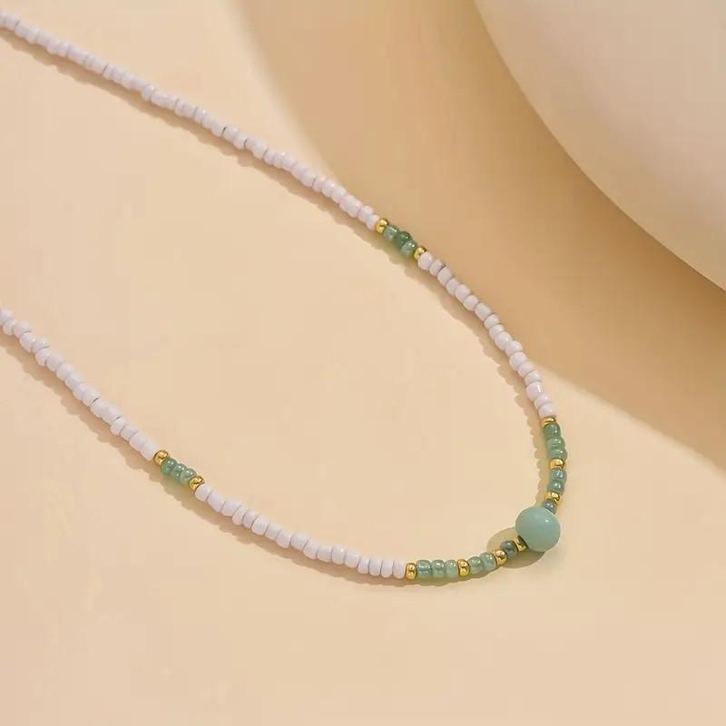Fashion Boho-Chic Handcrafted Beaded Pendant Necklace for Women Party Occasions Jewelry Accessories Gifts