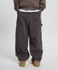 MOO Fatigue Carpenter Cotton Wide Pants - Dark Gray