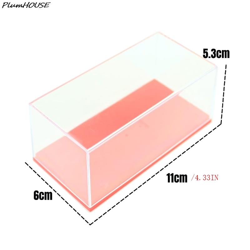 Acrylic Display Case Fit for 1:64 Mini Size Dust Proof Clear Box Cabinet 1/64 Action Figures Display Box Educational Kid Boys X1