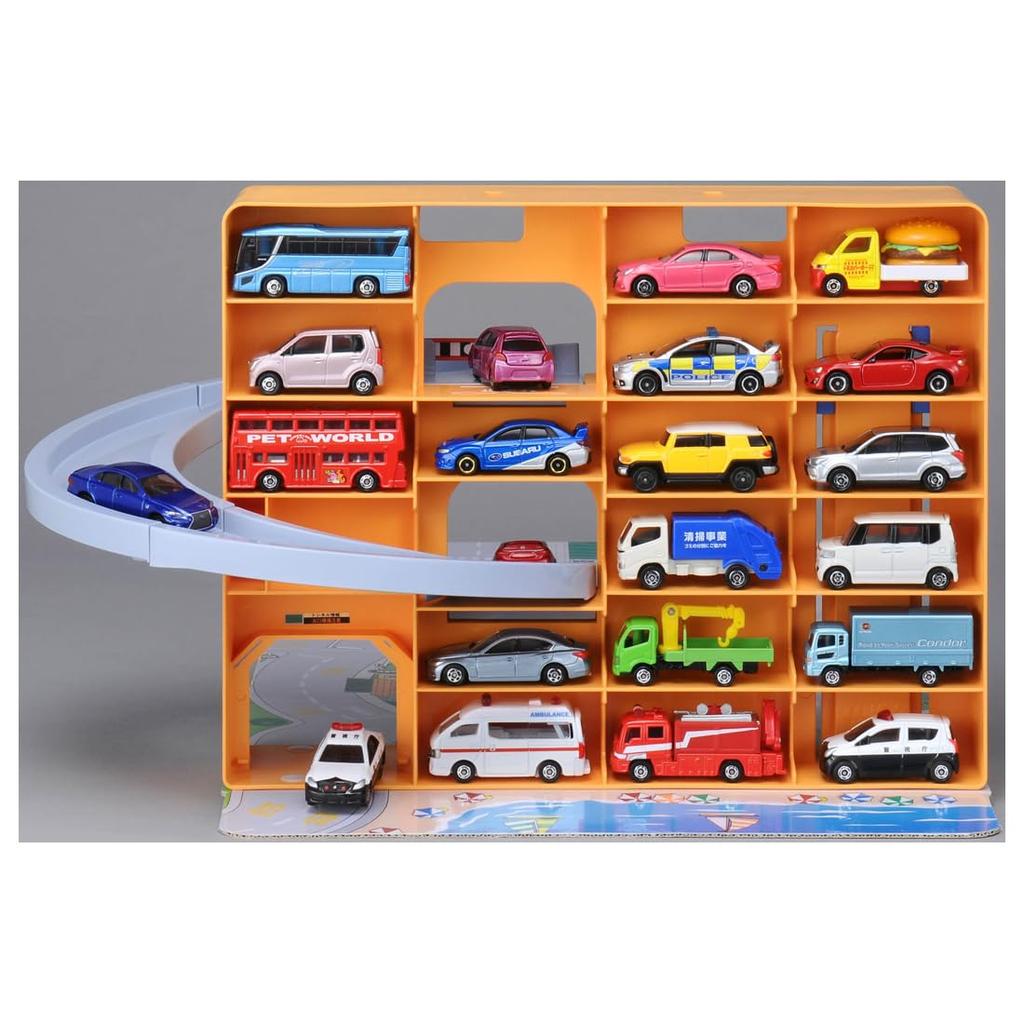 Takara Tomy "Tomica World Panorama Case" Miniature Car Toy for Ages 3 and Up, Meets Toy Safety Standards, ST Mark, TOMICA TAKARA TOMY