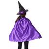 La Vogue Halloween Costume Set for Kids and Includes Cape and Pointed Witch Boys and Purple Dress Adults, Hat, 2-Piece Costume, Reversible, Unisex,