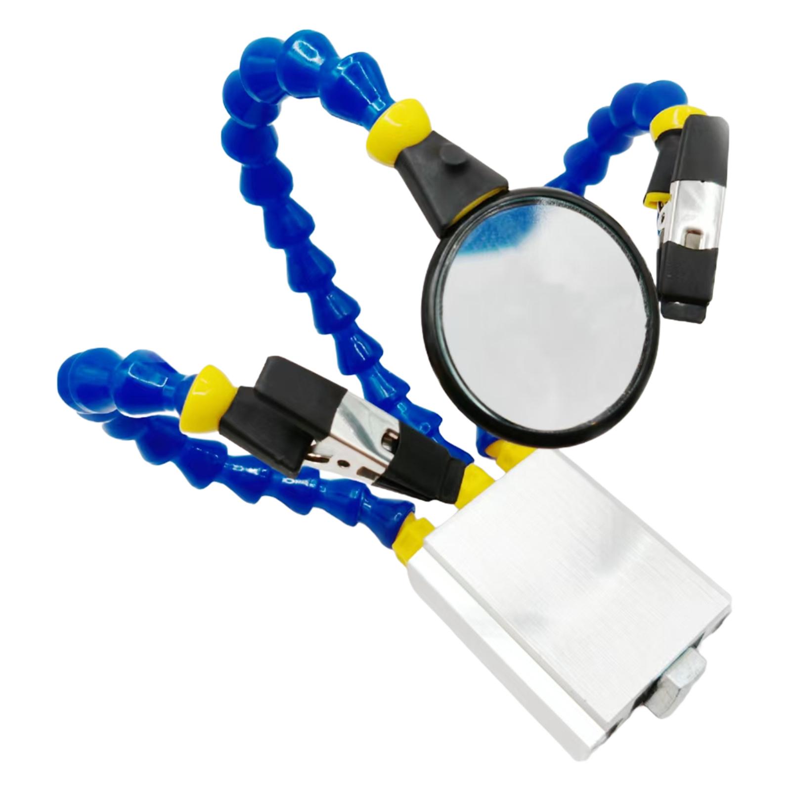 

1/4In Thread Welding Auxiliary Tool with 5X Magnifier & Base Multi-Function Workbench Tool Adjustable for Soldering/Repairing China Mainland