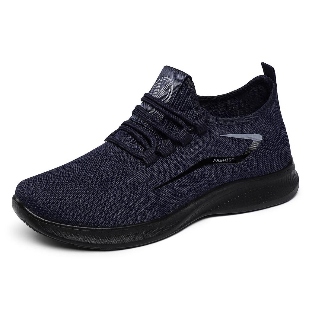 Herren Atmungsaktive Flyknit Mesh Freizeit Sportschuhe - Übergröße, Vielseitig, Weiche Sohle