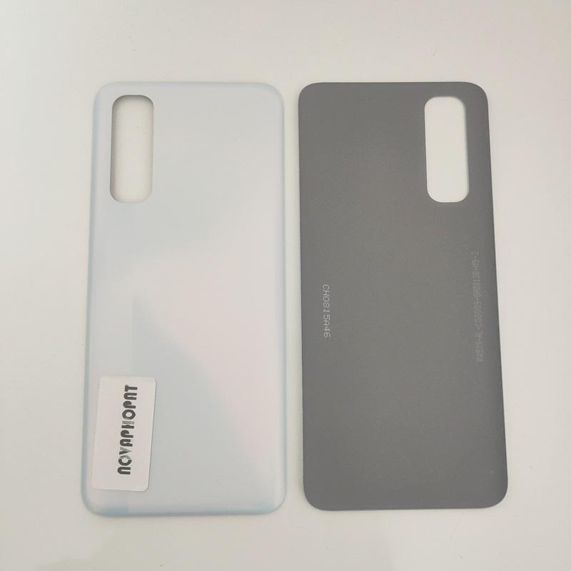 Back Battery Cover Rear Door Housing For Oppo Realme 7 4G RMX2151 LCD Middle Frame Bezel Side Volume Button Camera Lens
