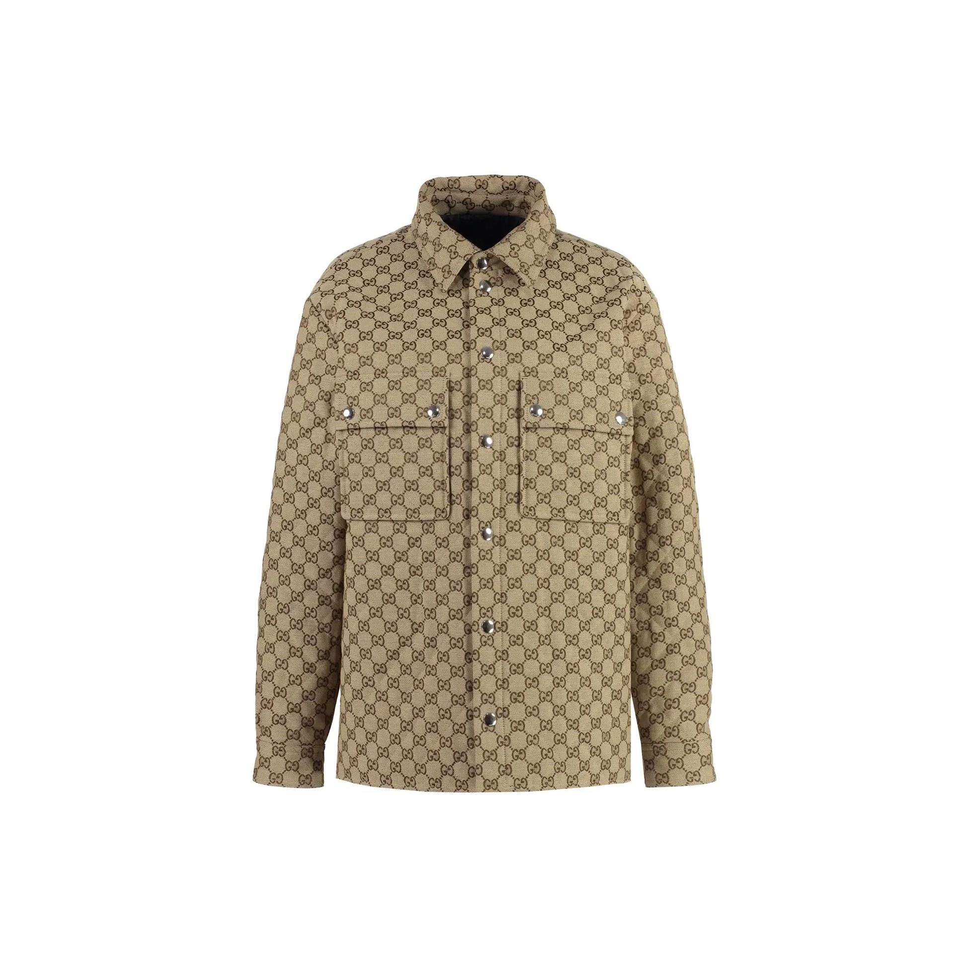 GUCCI Gg Monogrammed Button Up Shirt