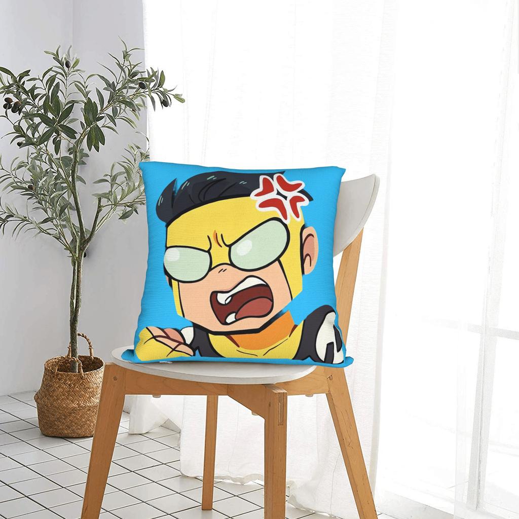 Anime Invincibles Pillow Case Funny Pillow Cover Graphic Pillowcases For Sofa Home Decor