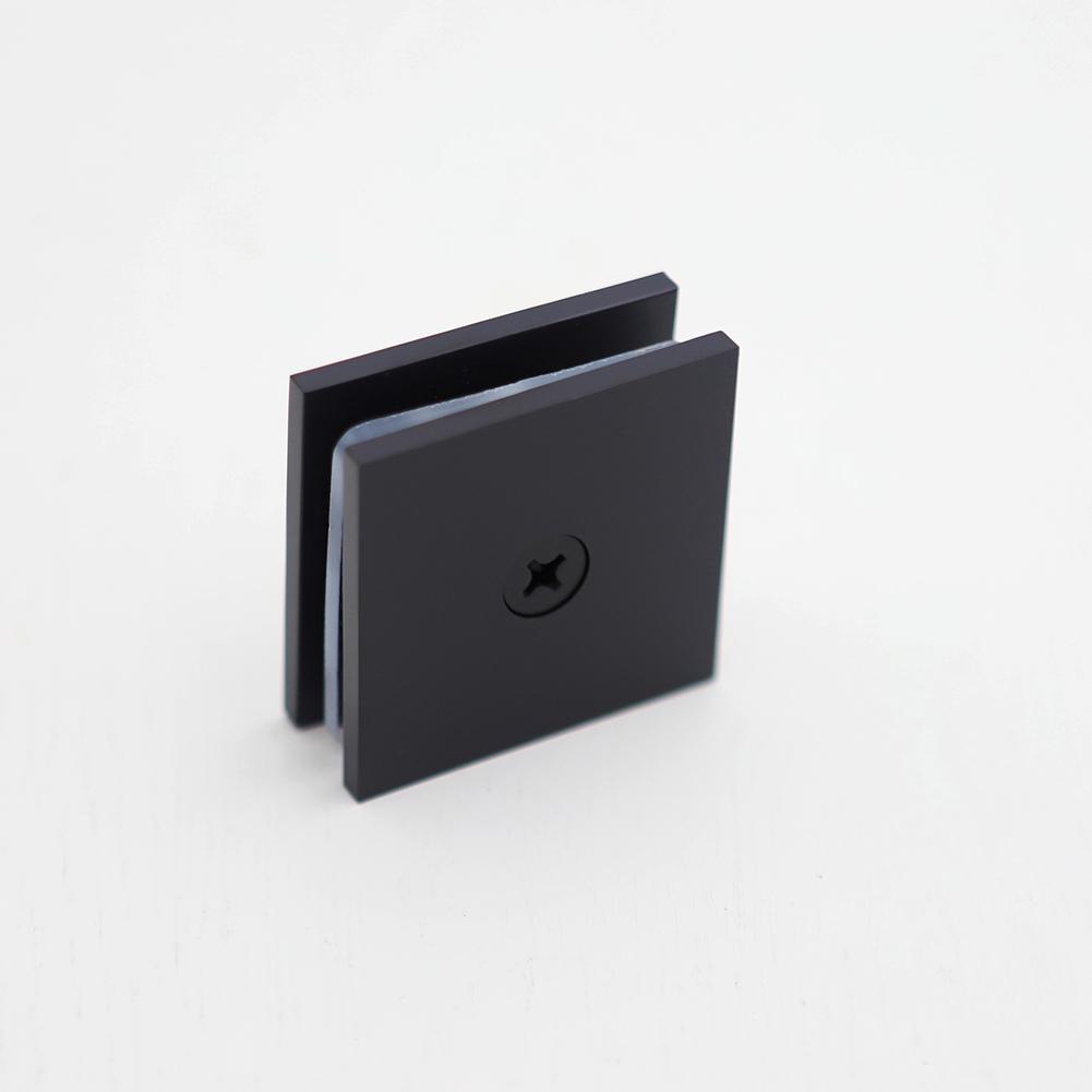 Bathroom Door Clamp Fixed Panel U-Clamp Square Glass Fixing Clip For 8-12 Mm Tempered Glass Hardware Fastener Shower Room Access