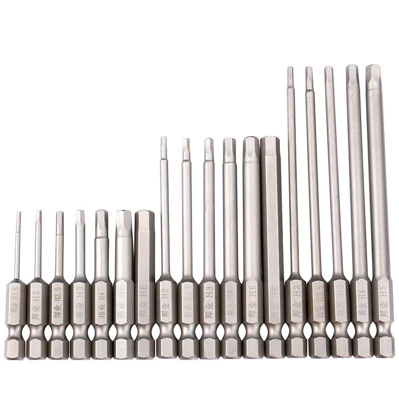 Bangye S2 Stahl Magnetischer Sechskant-Druckluftschraubendreher-Bohrer-Set 1,5–6 mm