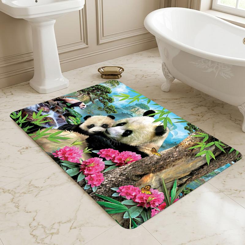 Panda Paradise Living Room Nonslip Area Rug Soft Carpet For Bedroom Game Playroom Sofa Office Home Decor Doormat Christmas Gift C9301946