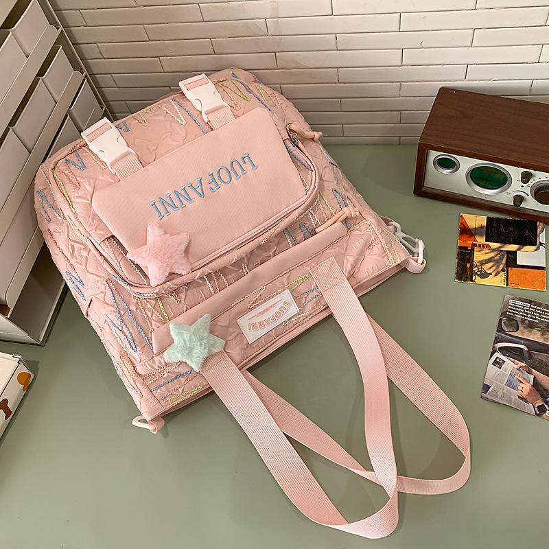 New High-value College Style Fresh and Sweet Backpack Junior High School Students Lightweight Large-capacity Backpack