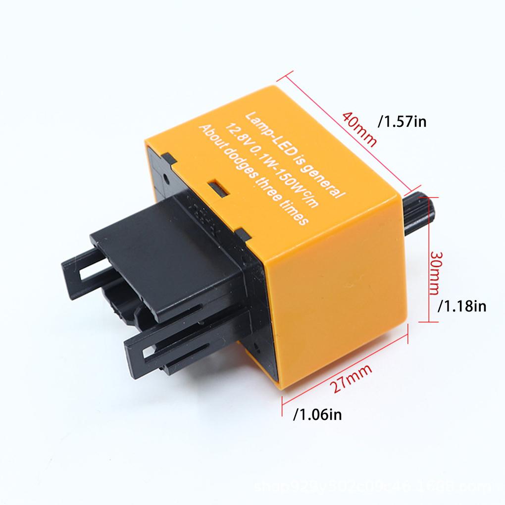 Adjustable Flash Frequency Universal LED Flasher Assembly Relay Lightweight Car Motorcycle Delay Timer Relay for