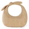 Summer Straw Woven Clutch Bag Women Knotted Purse with Bow 2025 Luxury Design Ladies Evening Handbag Party Banquet Bag Beach Bag