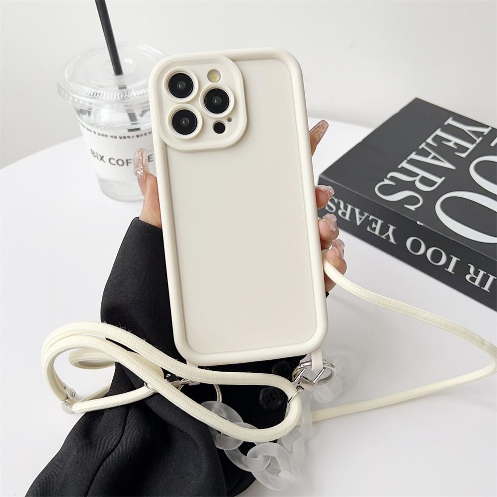 Wrist Strap Crossbody Phone Case For iPhone 14 13 15 16 Pro Max 12 11 X XR XS 7 8 Plus SE  Adjustable Lanyard Soft Cover