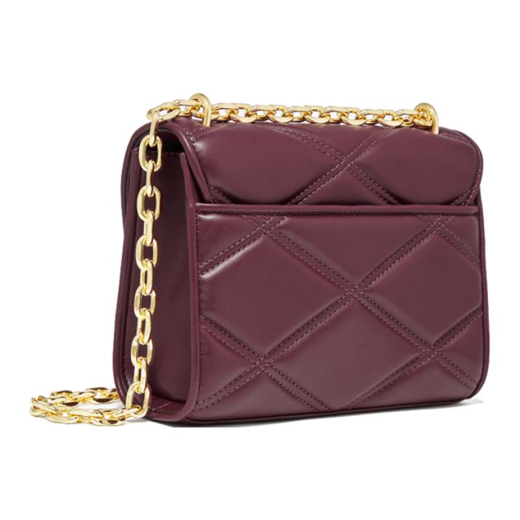 Michael Kors MK Serena Commuter Business Chain Lock Envelope Crossbody Shoulder Bag Medium Women Bags Burgundy 35S2GNRL2U-505
