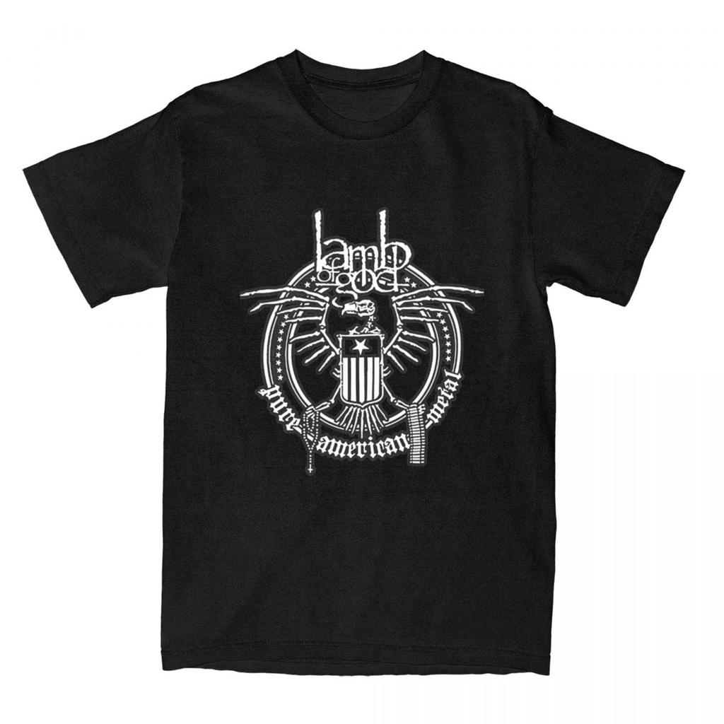 Lamb Of God T-Shirt Heavy Mental Band Trendy Cool T Shirts Short Sleeve Y2K Retro Tshirt Summer Cotton 4XL 5XL Top Tees