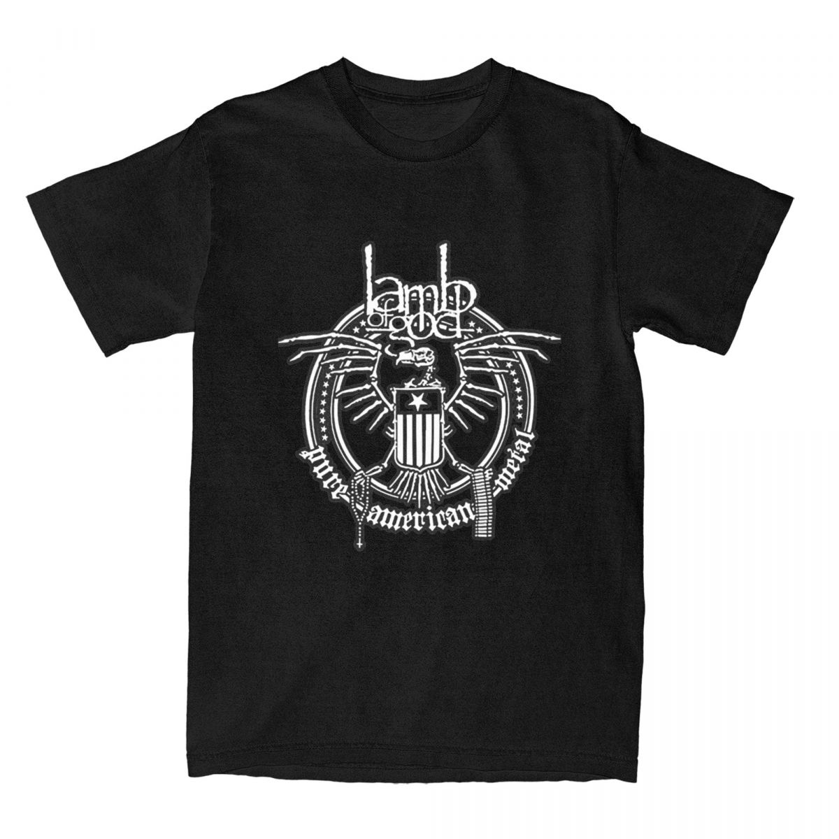 

Футболка Lamb Of God Тяжелый металл группа Модные крутые футболки Короткий рукав Y2K Ретро футболка Летний хлопок 4XL 5XL Топ Футболки S чёрный