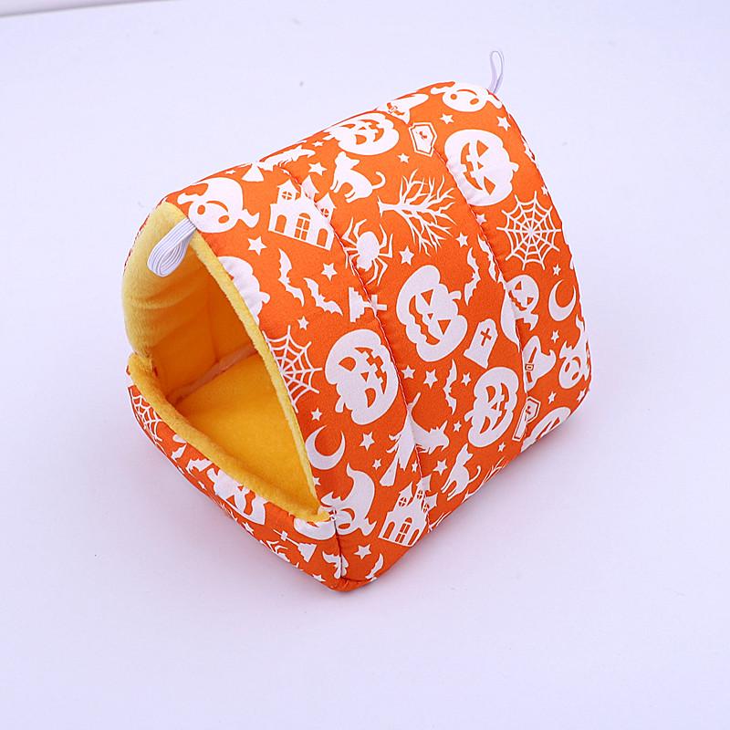 Ciepły hamak dla papug: Gniazdo bawełniane ze skóry tygrysa dla małych zwierząt, takich jak chomiki, jeże, wiewiórki i świnki morskie