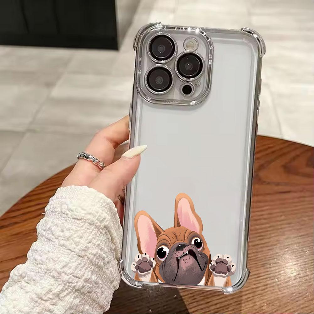 Boston Terrier Pug Dog French Bulldog Funda For iPhone 17 Pro 16 15 14 13 12 11 Pro Max Case 17 Plus 17E 16E 17Air Phone Cover