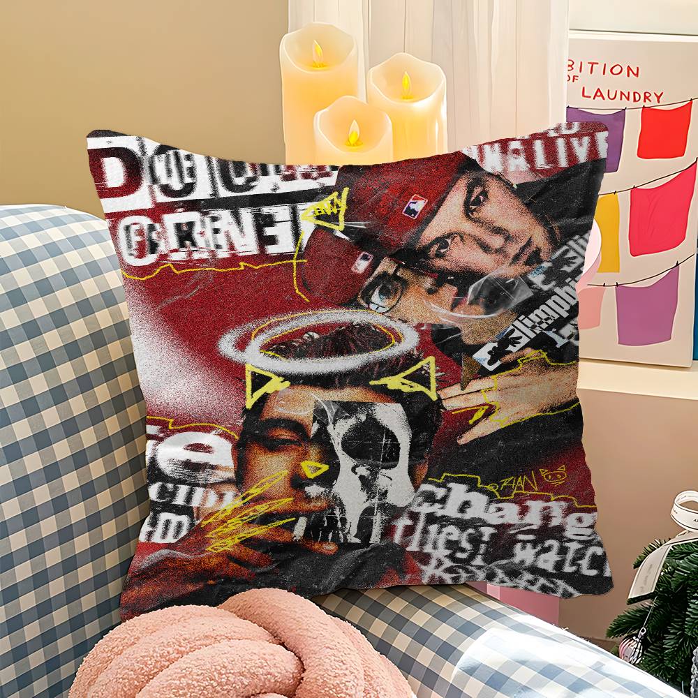 Classic Band D-Deftones Office Cushion Pillowcase Car Cushion Cover45X45CM Lumbar Pillowcase Sofa Pillowcover