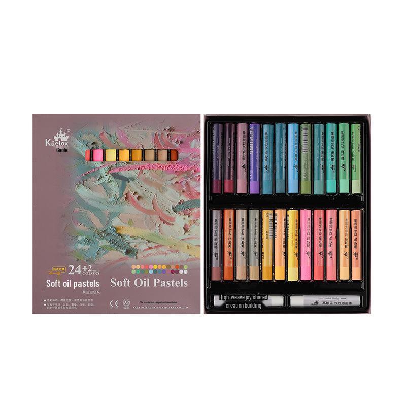 Gao Erle Professional Soft Oil Pastels: 36 Heavy Colors & 48 Rich Crayon Set for Beginners