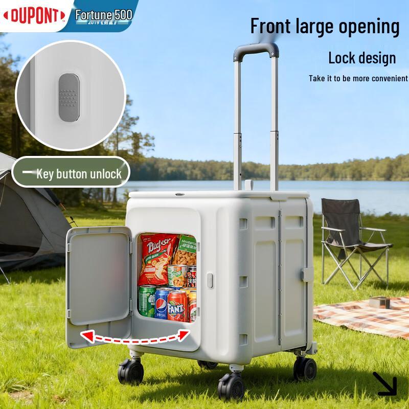 DuPont 70L Folding 4-Wheel Utility Cart