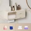 Bez wiercenia Pudełko do przechowywania chusteczek łazienkowych Wodoodporny Uchwyt na papier toaletowy łazienkowy Montowany na ścianie Toaleta