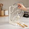 Cutting Board Holder Utensils Cover Rack Multifunctional with Tray Pot Lid for Countertop