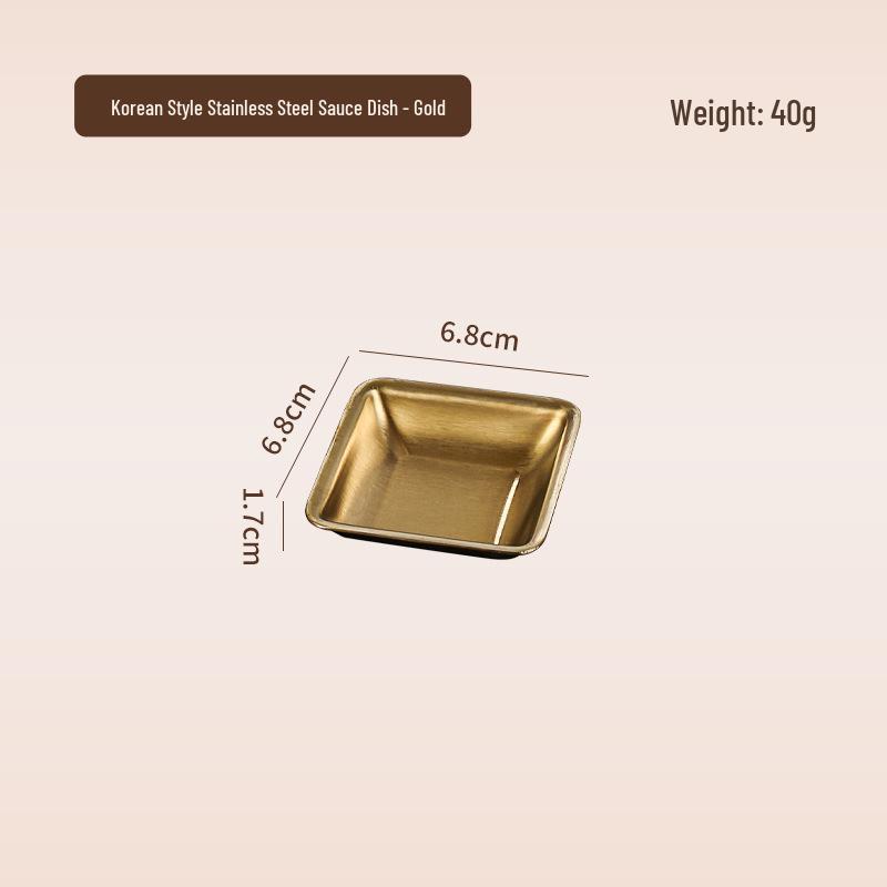 Koreanische 304 Edelstahl-Saucenschale mit zwei oder drei Fächern für Hot Pot & Grill-Gewürz-Dip