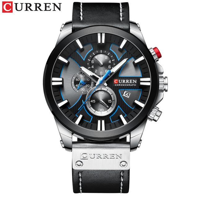 CURREN Kell Chronograph Sport Meeste käekellad Kvartskell Nahast Meeste Käekell Relogio Masculino Moekink meestele