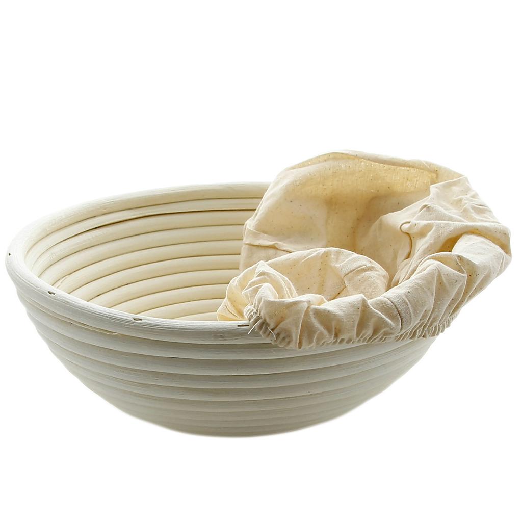 RATAN BASKET FOR RISING PERFECT BREAD 25 CM