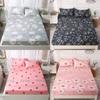 Flower Strawberry Print Bed Cover Dustproof Fabric Bedspread Mattress Protective