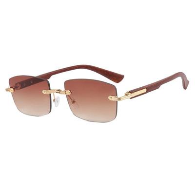 2024 Men's Trendy Square Frameless Sunglasses with UV Protection
