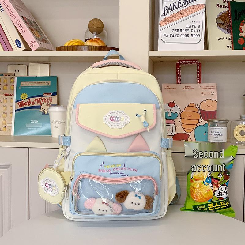 Japanese Style Sweet Anime Girl's Candy Color Lightweight Ita Backpack