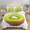 Fruit Raspberry Duvet Cover King Queen Double Size 3D Grapefruit Blueberry Print Soft Bedding Set 2/3pcs Polyester Quilt Cover