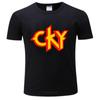 Mens Short Sleeve T Shirt CKY Classic Logo T-Shirt Jackass Bam Margera Branon DiCamillo Ryan Dunn Fashion Tee-shirt Male Summer