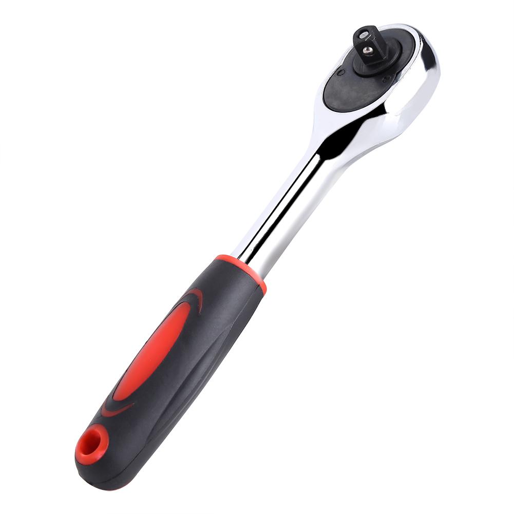 1PC Heavy Duty 1/4" Drive Quick Release Ratchet Socket Wrench Hand Bike Car Repairing Tool Hot