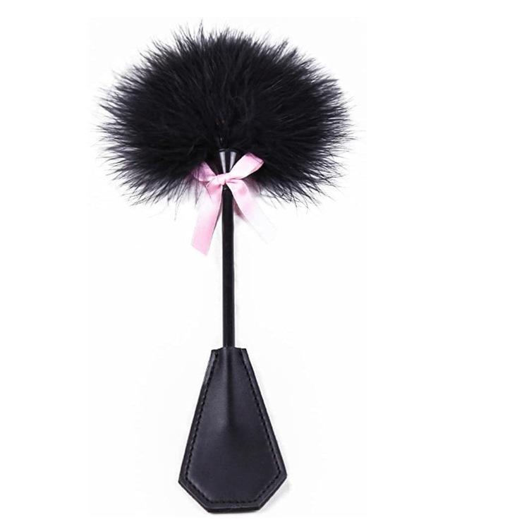Feather Teasing Paddle with Diamond Bow for Couples