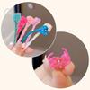 6pcs Kids Girl Candy Color  Wig Braid Hair Claw Princes Cute Butterfly Bow Heart Style Hair Clip Children Haid Styling Headwear