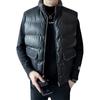 Autumn and Winter New Men's Vest, Vest, Thermal Stand-up Collar, Light Luxury Vest Jacket
