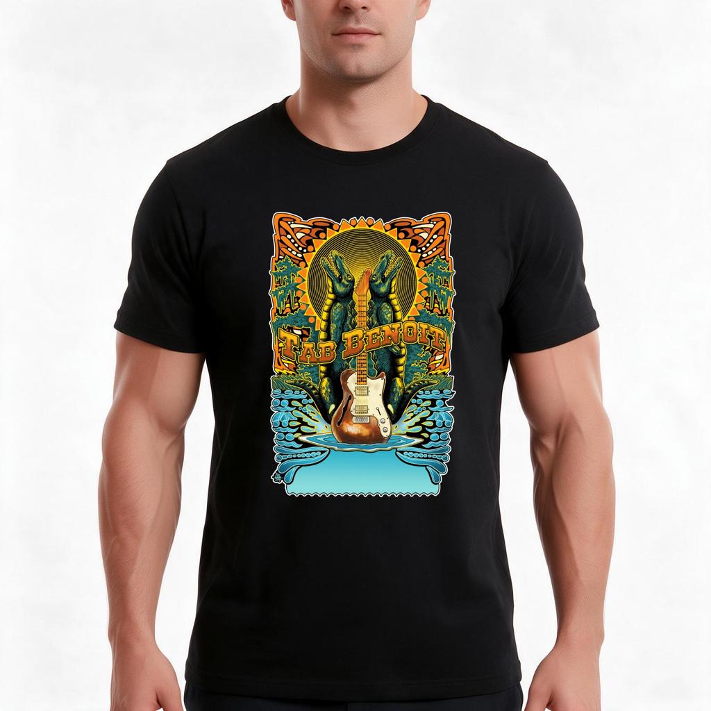 Tab Benoit Tshirt Summer Casual Cotton Tee Oversized Streetwear Tops Vintage Graphic Print Loose Fit Short Sleeve