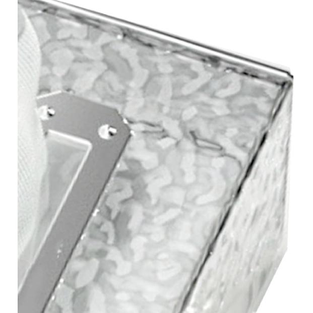 Tissue Box, Wall Mounted Tissue Box Cover Clear Plastic Napkin Holder Rectangular Facial Tissue Dispenser for Bathroom(Silver)