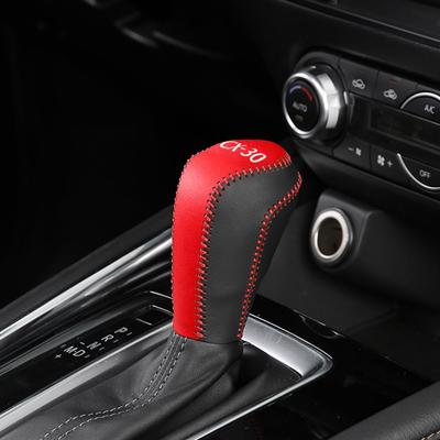 XIKER Mazda CX-30 Σειρά DM Αφιερωμένο Κάλυμμα Κουμπιού Επιλογέα Ταχυτήτων Δερμάτινο Επιλογέας Ταχυτήτων