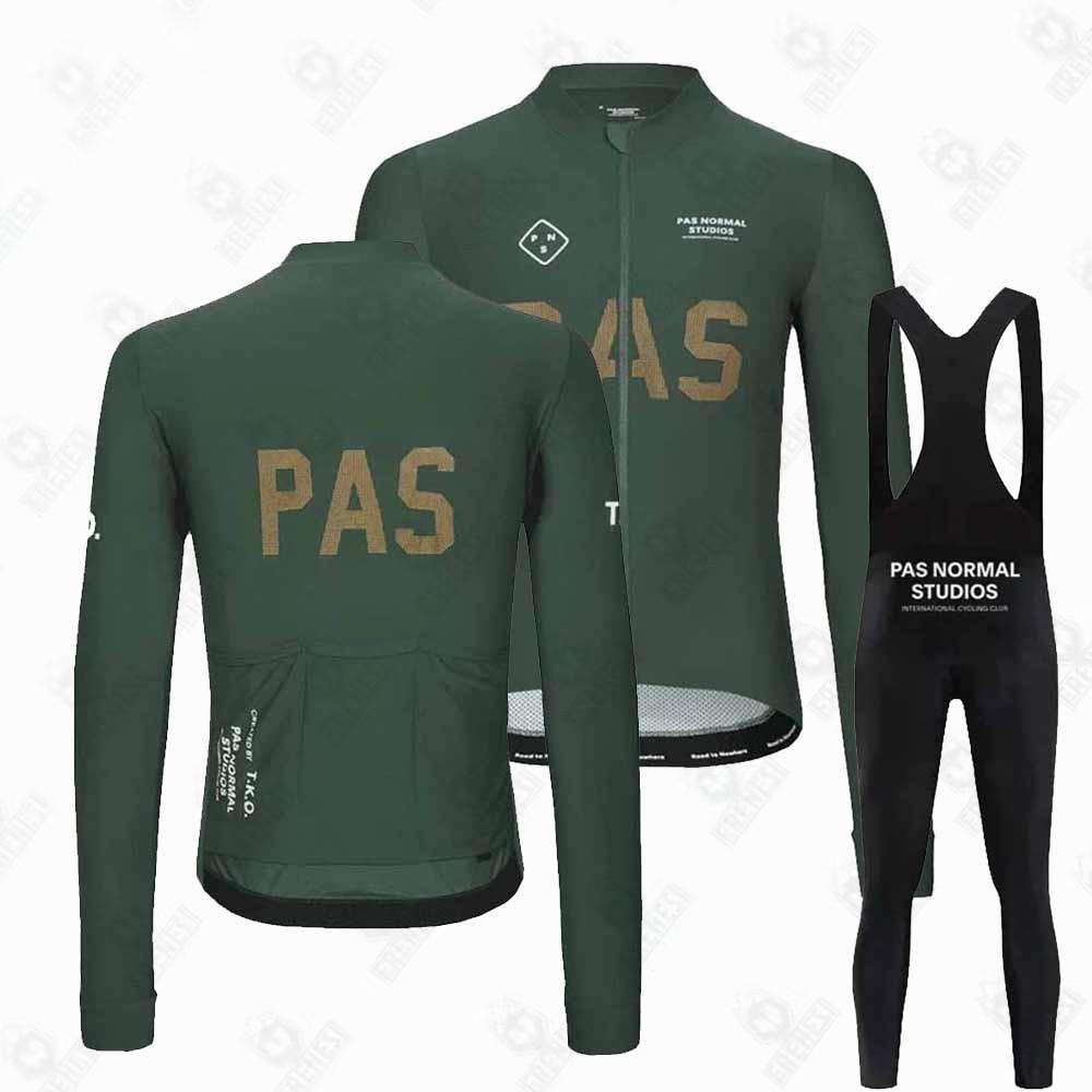 PAS fleece suit winter cycling suit long sleeve overalls trousers road bike mountain bike outdoor clothing