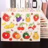 Baby Montessori Toys Wooden Grab Board Fruit Vegetable Transportation Early Education Puzzle Children Gifts Developmental TMZ