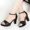 Ladies' New Style Sandals, All-match Hot Summer Fish Mouth Buckle Waterproof Platform High Heels