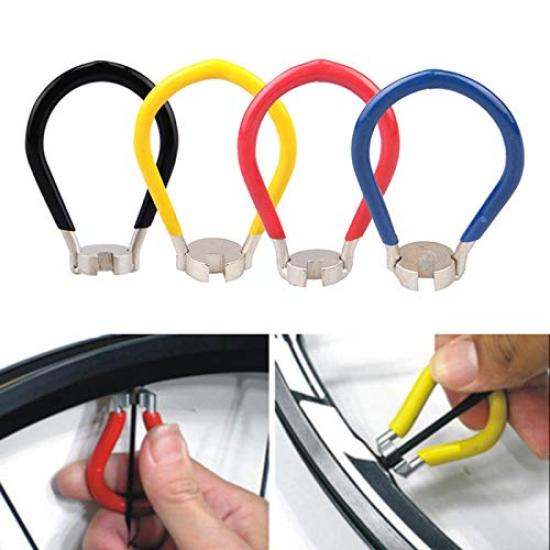 Praxia Spoke Nipple and Rim Spanner Spoke Tool Adjuster for Bicycles 3-Piece Set Wrench, Wrench, Wrench, Multi-Wheel