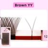 NEW Brown 3D Fairy W Shaped Eyelash Extension Wispy 3D Spike Lashes Premium Premade Bloom Fan 2D 4D 5DW Clover Lashes Hand-Woven