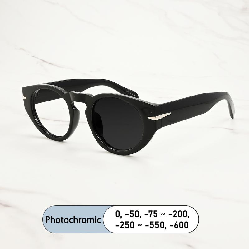 Classic Brand Design Retro Round Men Myopia Glasses Prescription Nearsight Anti Blue Light Women Short Light Optical Eyewear