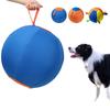 Dog Soccer Ball Toy with Heavy-Duty Handle Cover & Pump Dog Exercise Ball for Australian Shepherd Border Collie Cattle Dogs